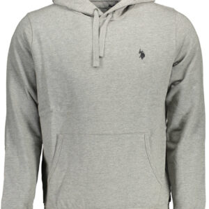 US POLO ASSN. Herren-Sweatshirt mit Reißverschluss, grau