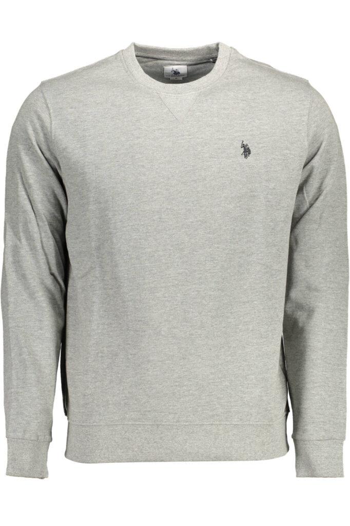 US POLO ASSN. Herren-Sweatshirt mit Reißverschluss, grau