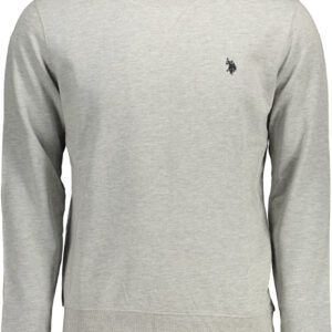 US POLO ASSN. Herren-Sweatshirt mit Reißverschluss, grau