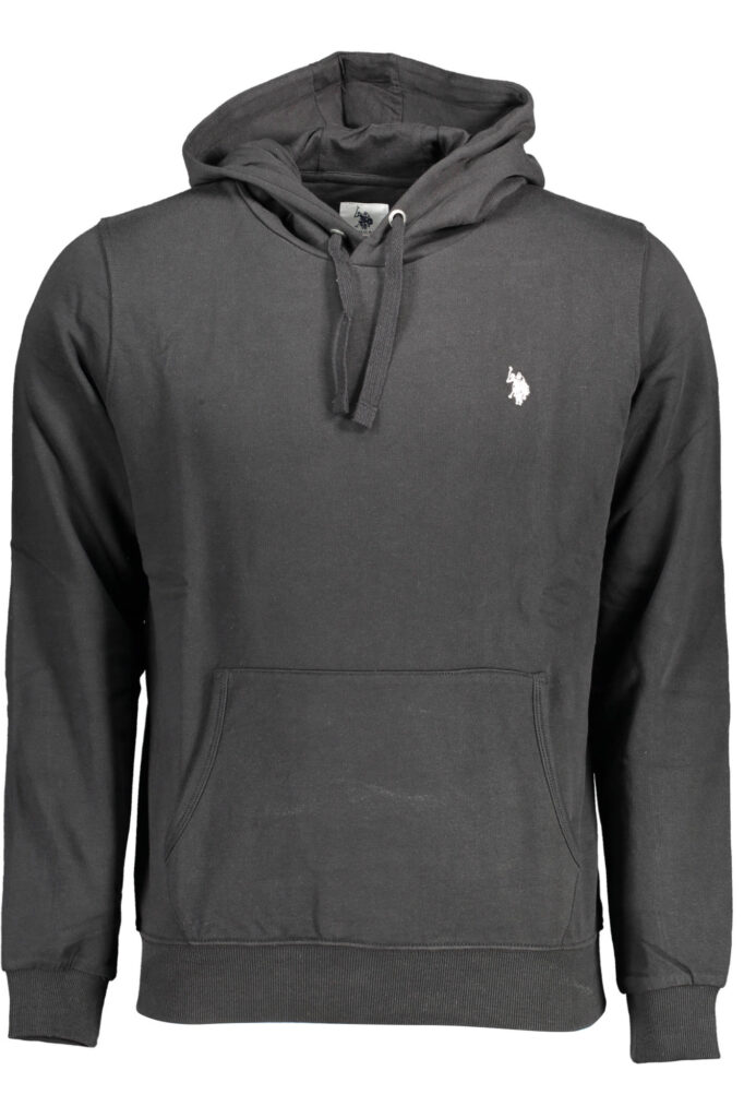 US POLO ASSN. Herren-Sweatshirt, schwarz, mit Reißverschluss