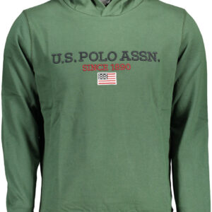 US POLO ASSN. Herren-Sweatshirt mit Reißverschluss, grün
