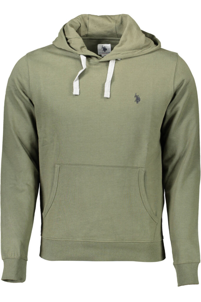 US POLO ASSN. Herren-Sweatshirt mit Reißverschluss, grün