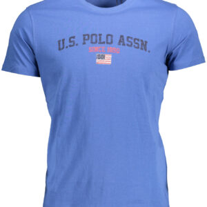 US POLO ASSN. Herren-T-Shirt mit kurzen Ärmeln, blau