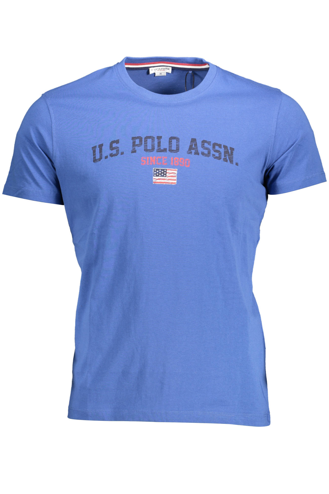 US POLO ASSN. Herren-T-Shirt mit kurzen Ärmeln, blau