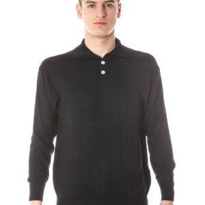 SCHWARZER YUKO-PULLOVER FÜR MÄNNER