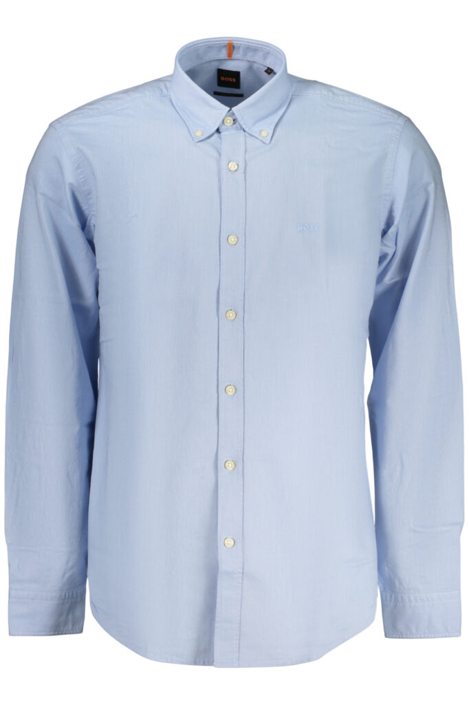 BOSS Herren-Langarmhemd, Blau