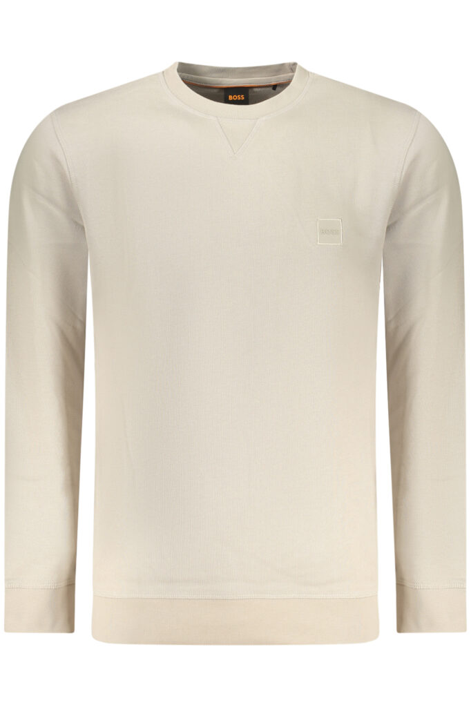BOSS Herren-Sweatshirt mit Reißverschluss, Beige