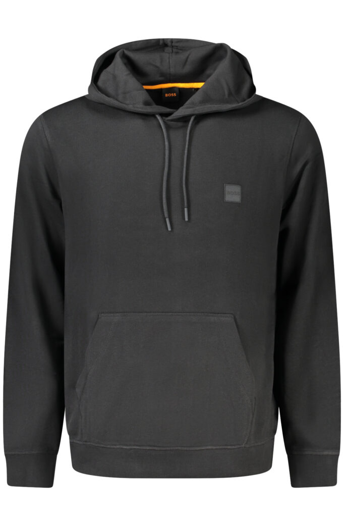 BOSS HERREN-SWEATSHIRT MIT REISSVERSCHLUSS SCHWARZ