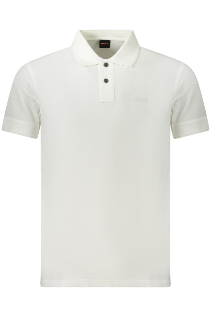 BOSS POLO KURZARM HERREN WEIß