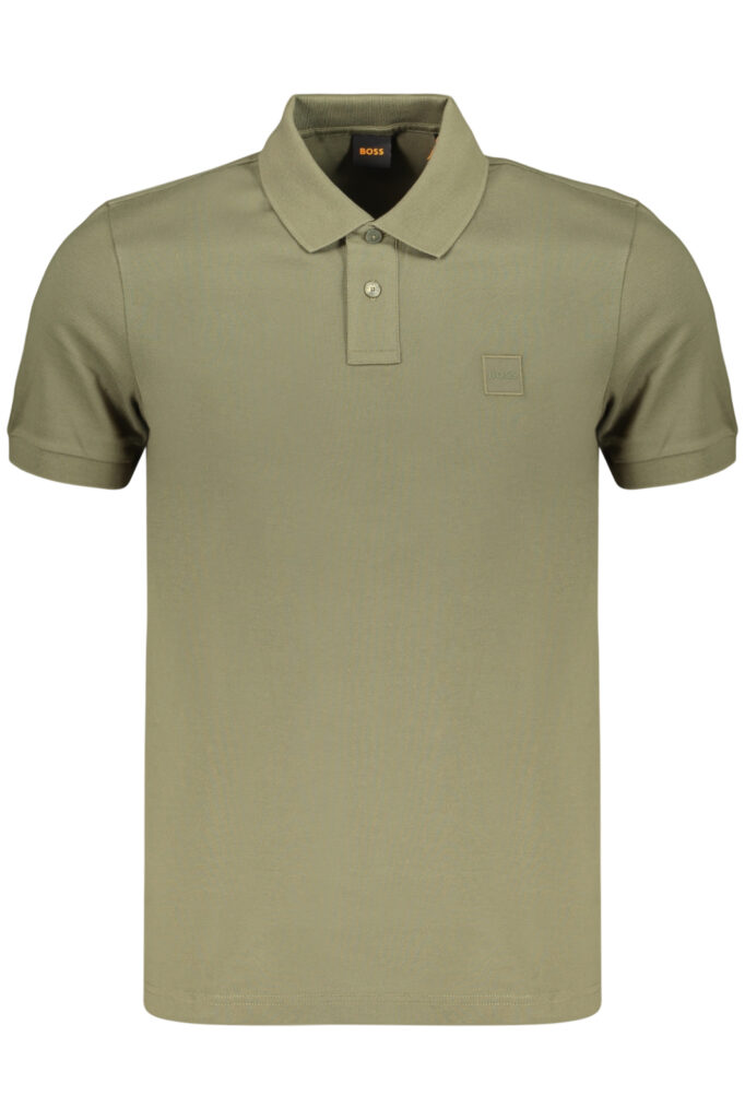 BOSS Herren-Poloshirt mit kurzen Ärmeln, grün