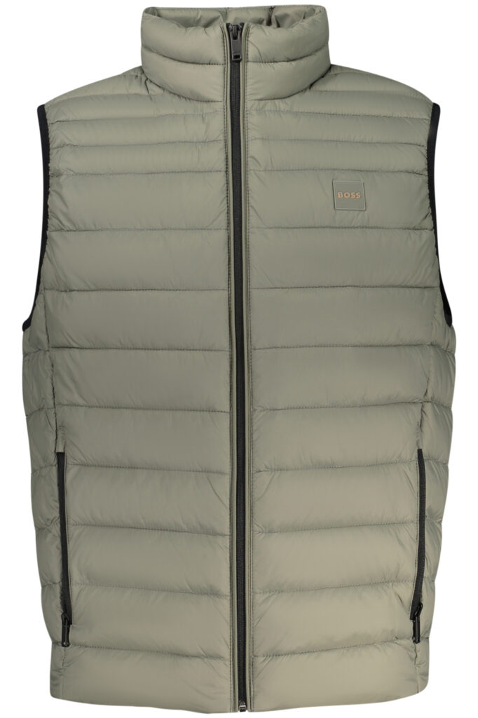 BOSS Herren grüne ärmellose Jacke