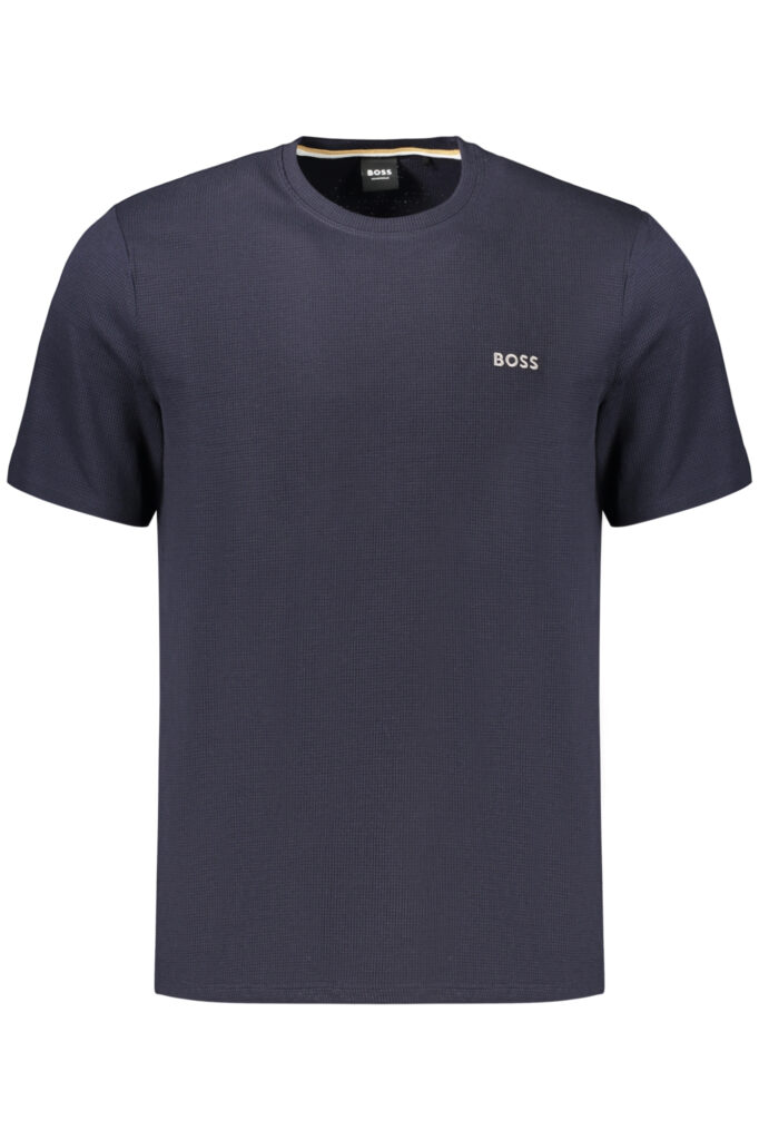 BOSS Herren-T-Shirt mit kurzen Ärmeln, blau