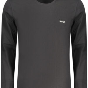 BOSS Herren Langarmshirt Schwarz