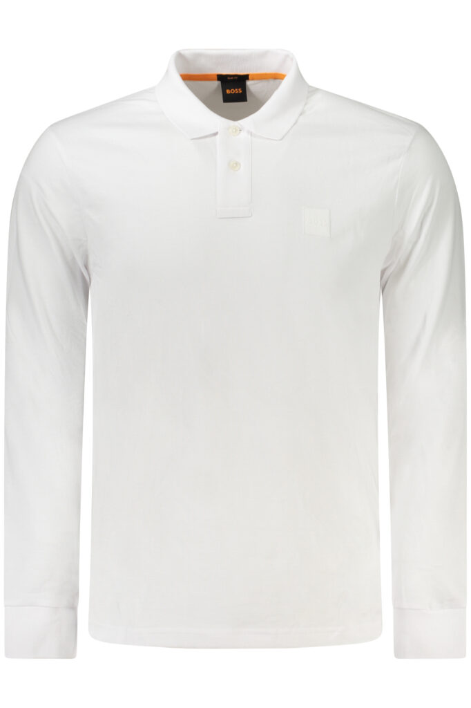 HUGO BOSS LANGARM POLO HERREN WEISS